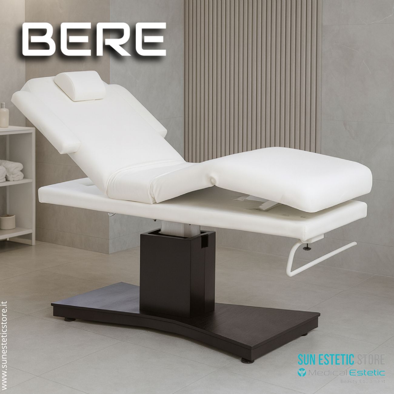 BERE Lettino massaggio SPA 2 snodi 3 motori