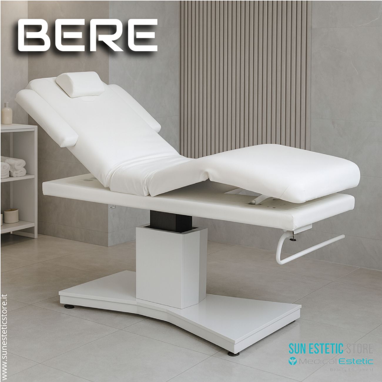 BERE Lettino massaggio SPA 2 snodi 3 motori