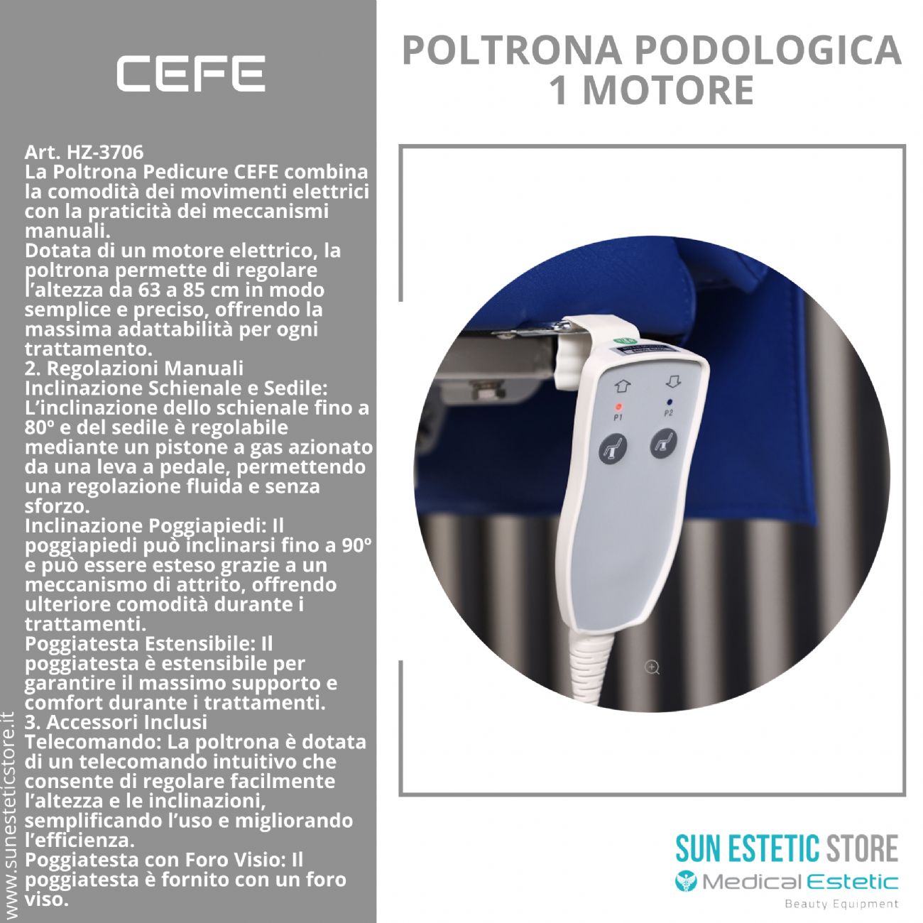 CEFE Poltrona pedicure 1 motore