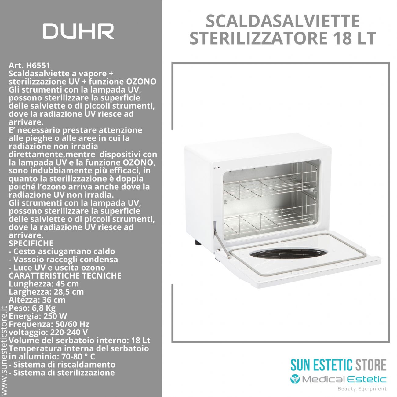 DUHR 18 Scaldasalviette 18 lt