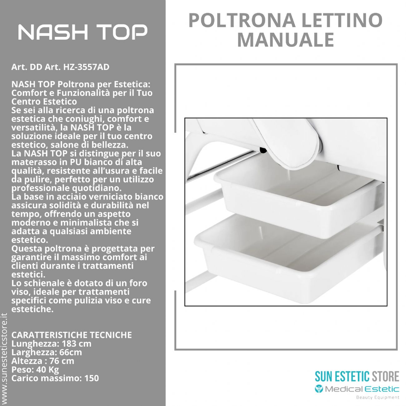 NASH TOP Poltrona lettino