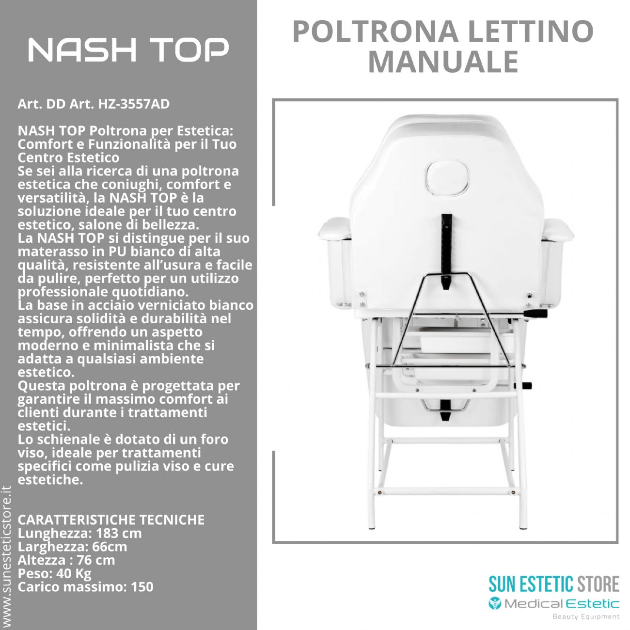 NASH TOP Poltrona lettino