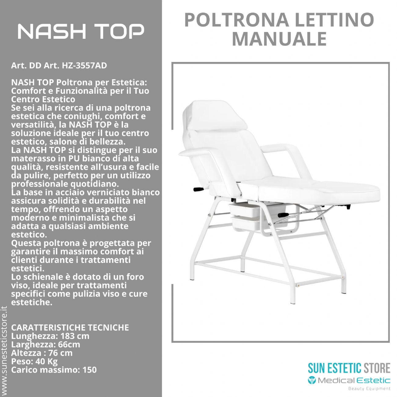 NASH TOP Poltrona lettino