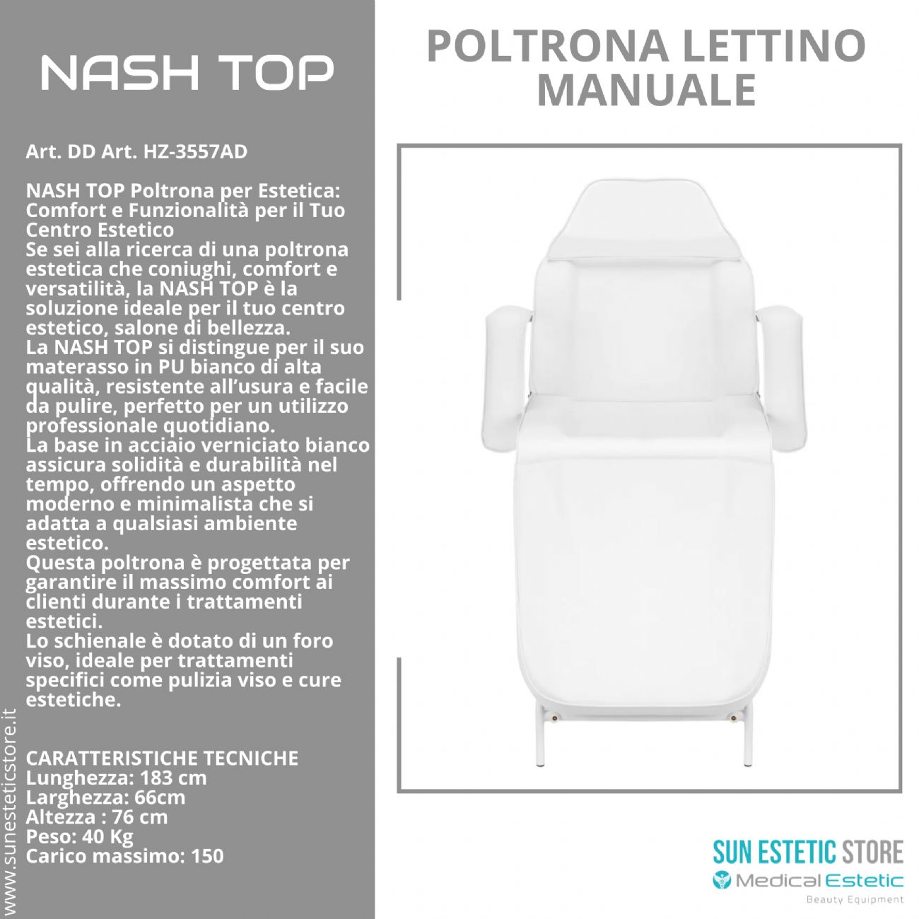 NASH TOP Poltrona lettino