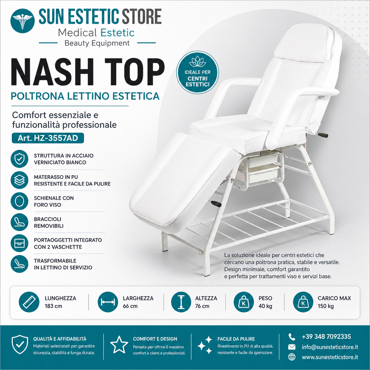 NASH TOP Poltrona lettino