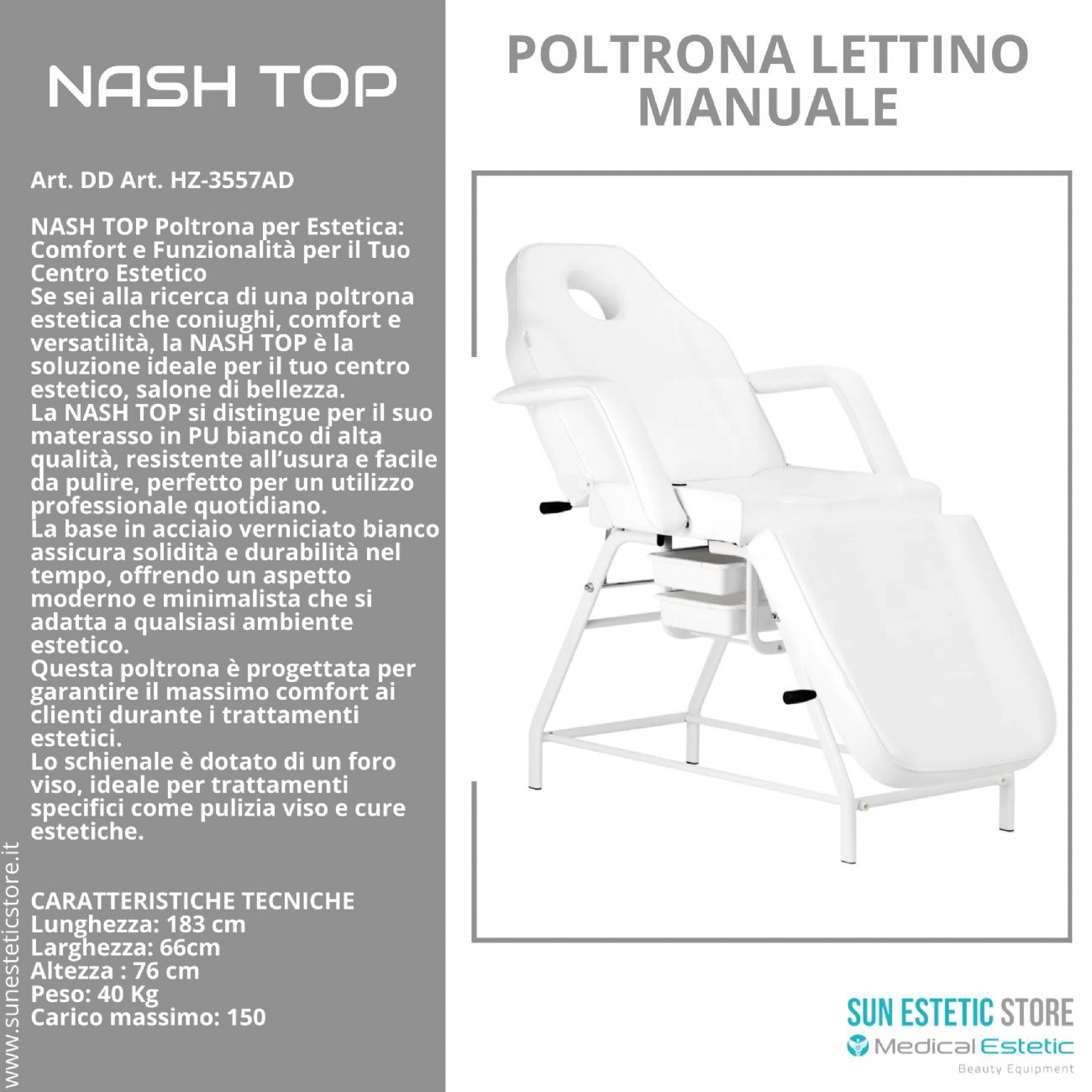 NASH TOP Poltrona lettino