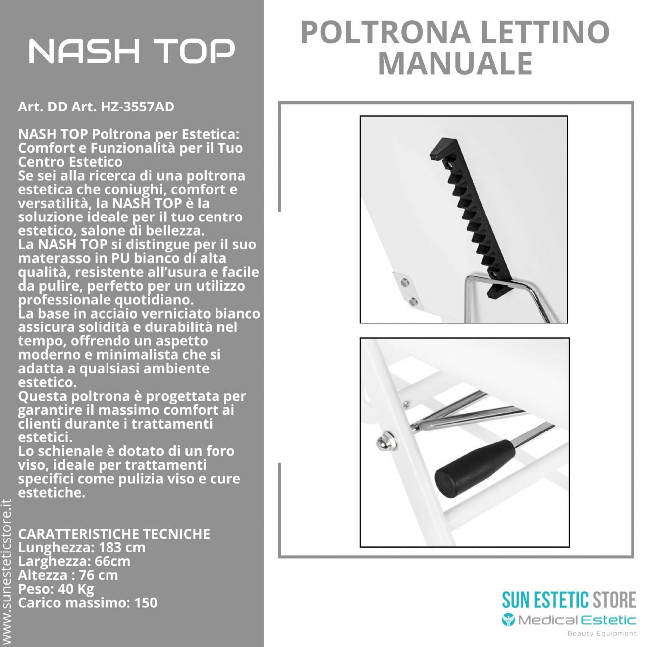 NASH TOP Poltrona lettino