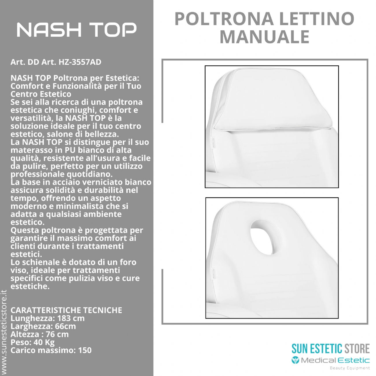 NASH TOP Poltrona lettino