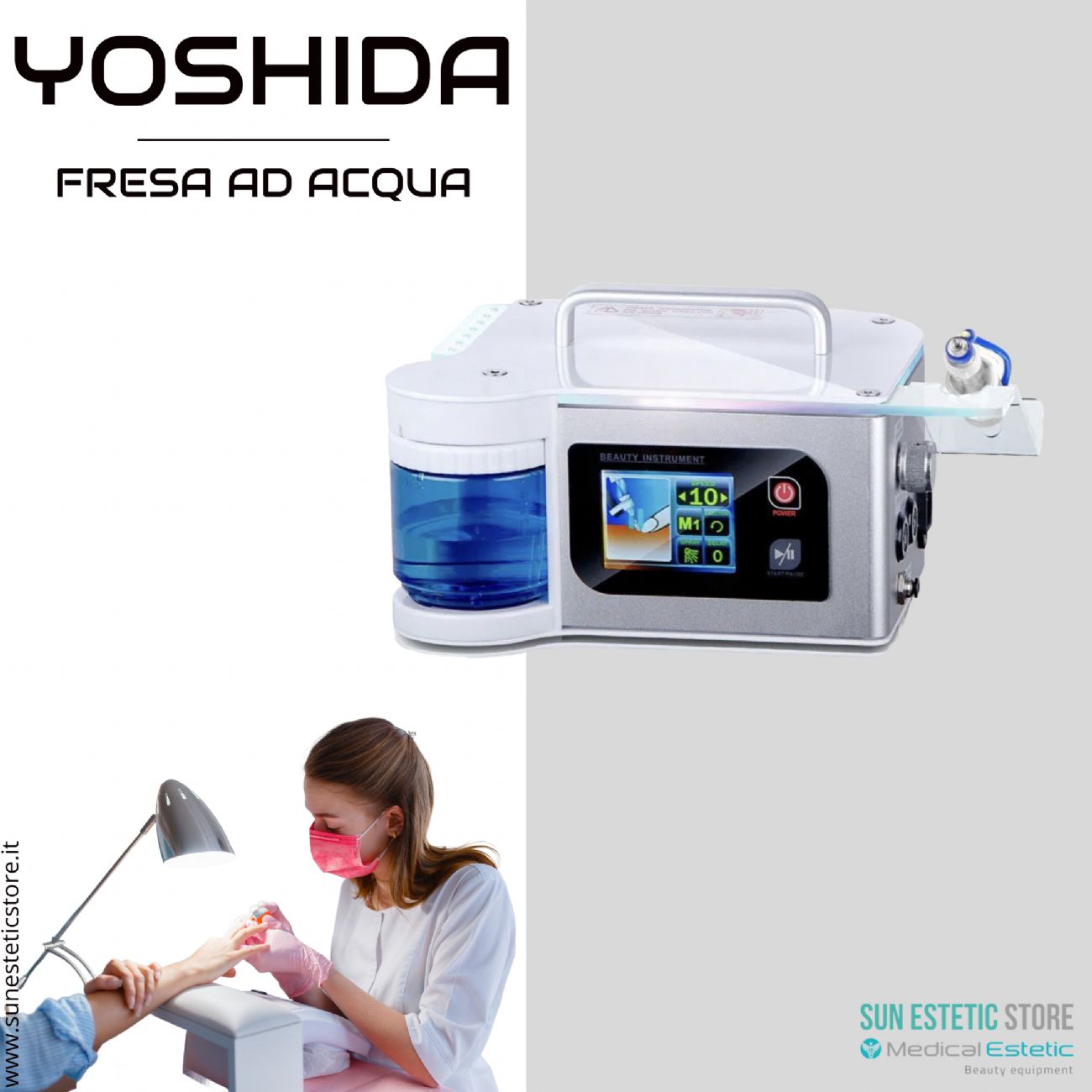 Yoshida Poli nail fresa micromotore ad acqua