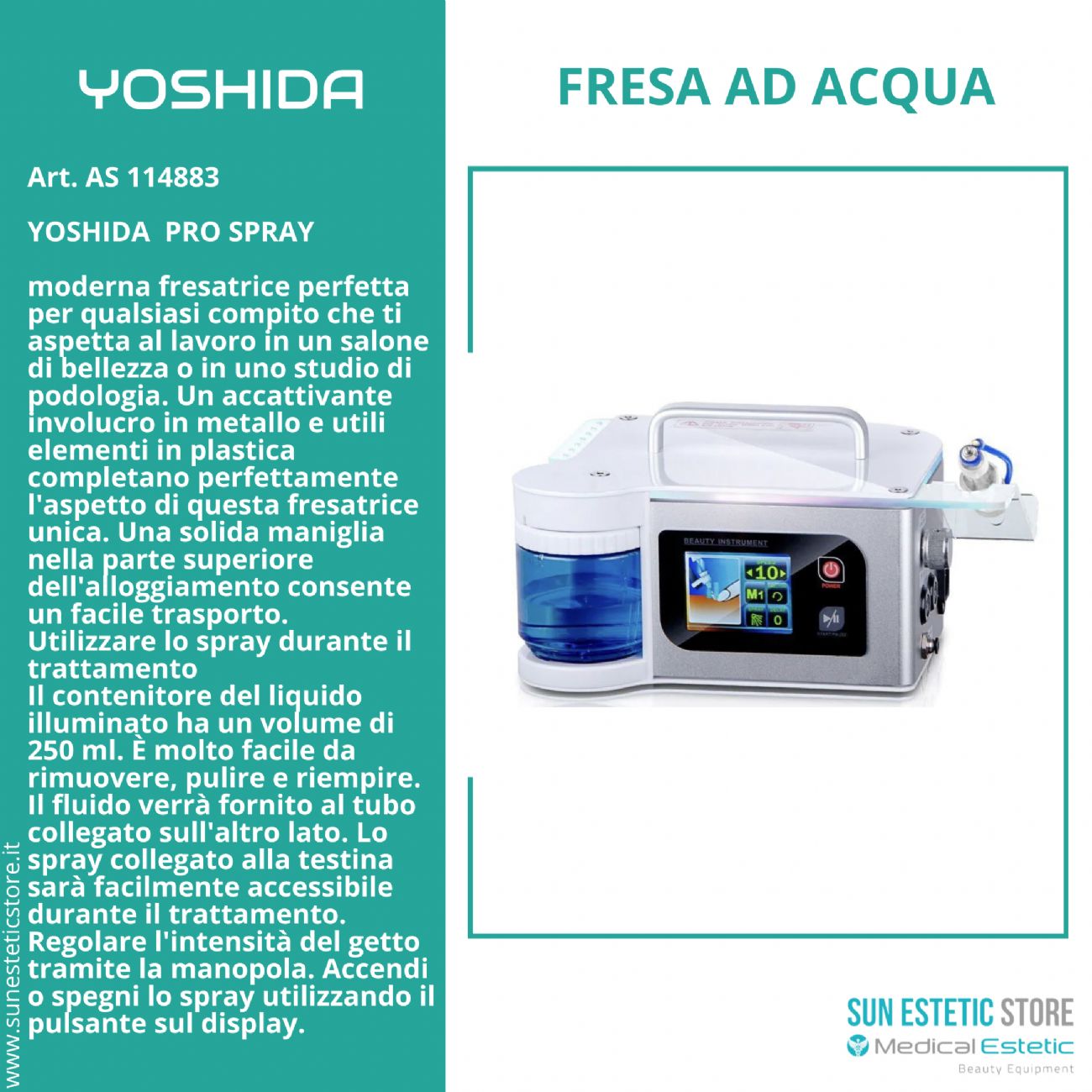 Yoshida Poli nail fresa micromotore ad acqua