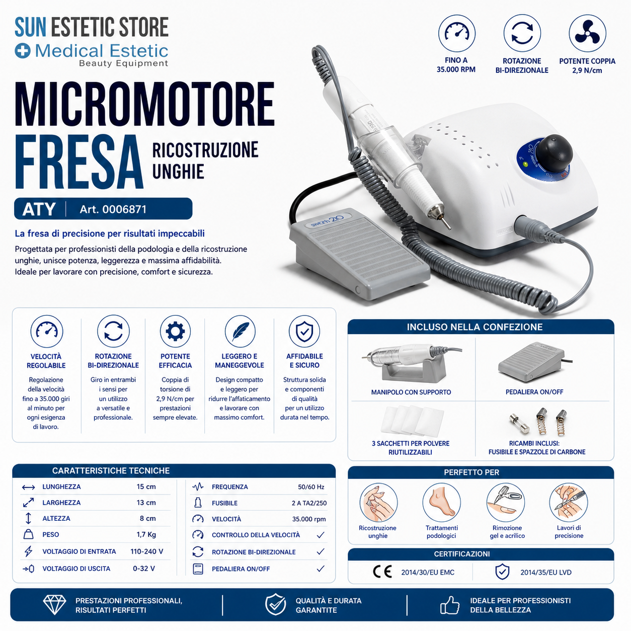 ATY Micromotore fresa
