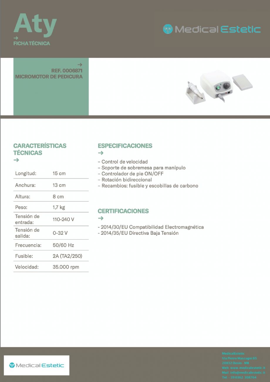 ATY Micromotore fresa