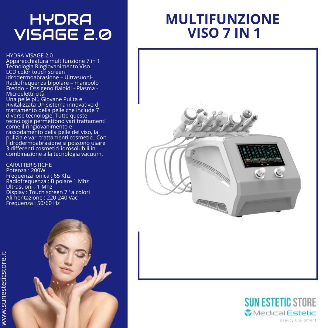 Hydra visage  Apparecchiatura multifunzione 6 in 1