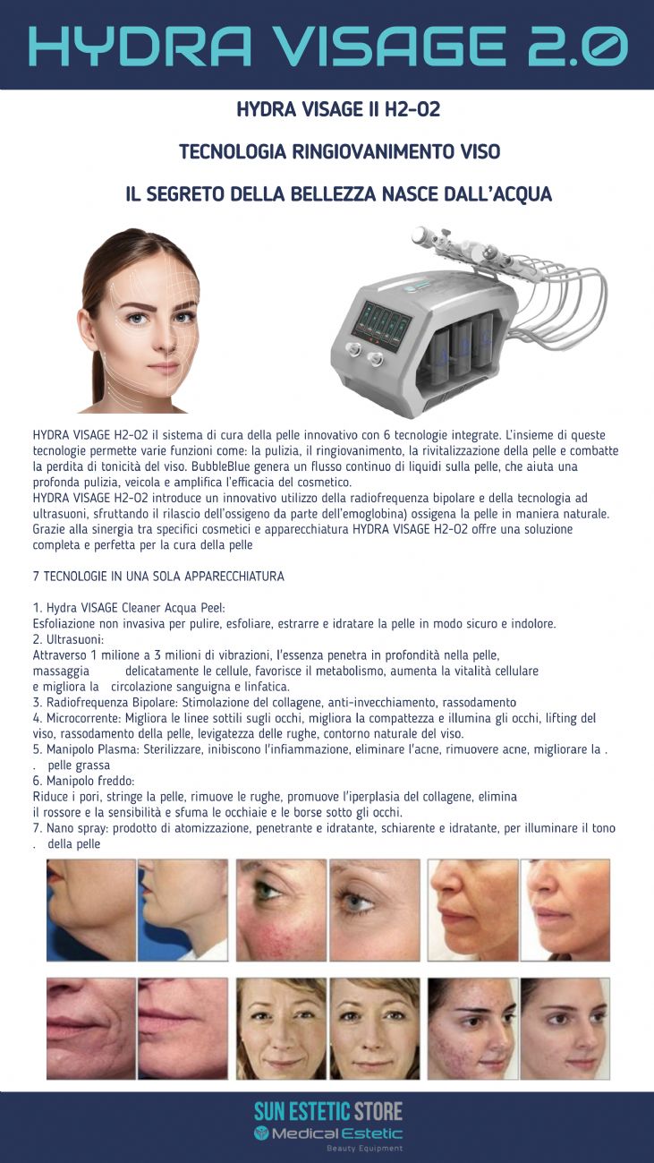 Hydra visage  Apparecchiatura multifunzione 6 in 1