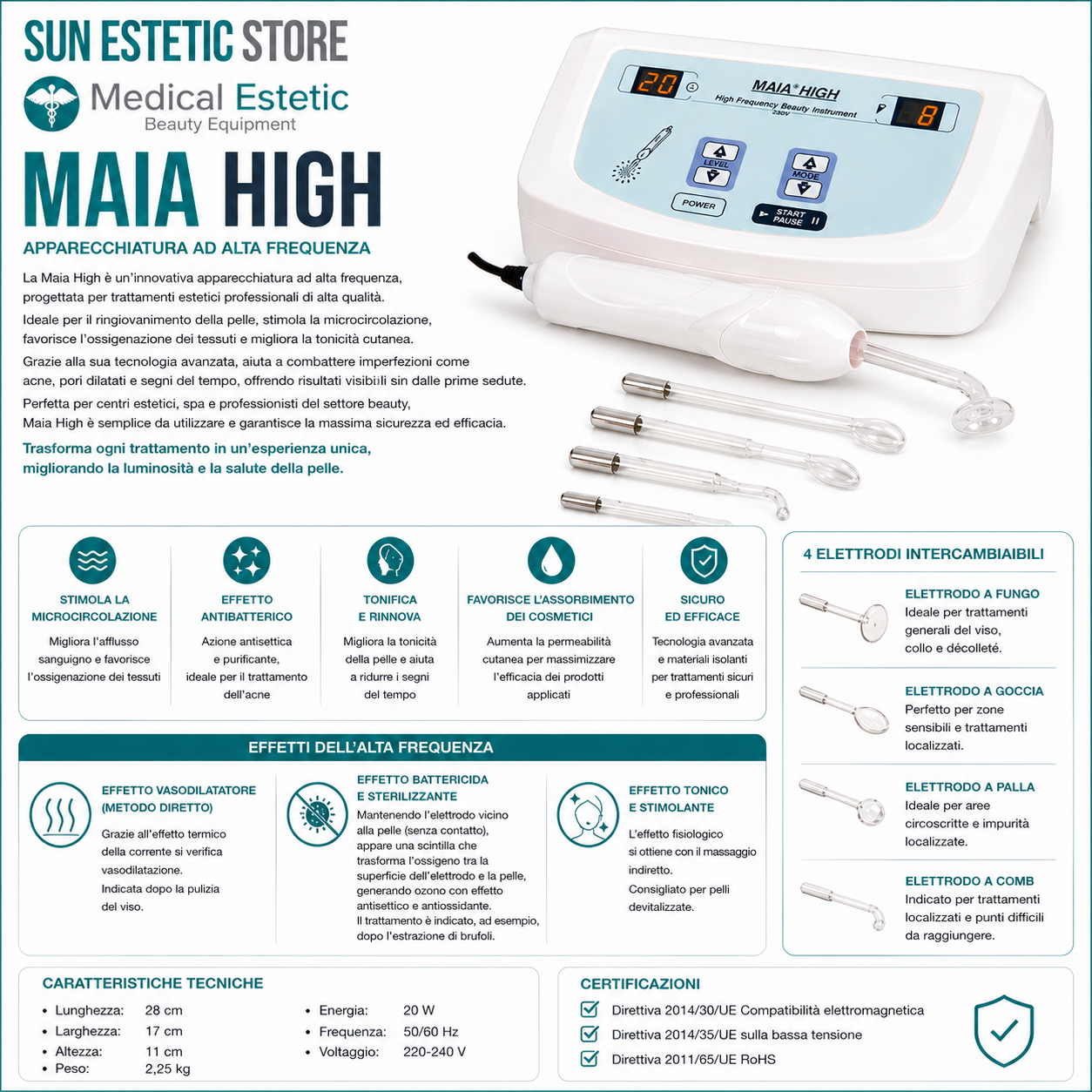 MAIA HIGH Alta frequenza