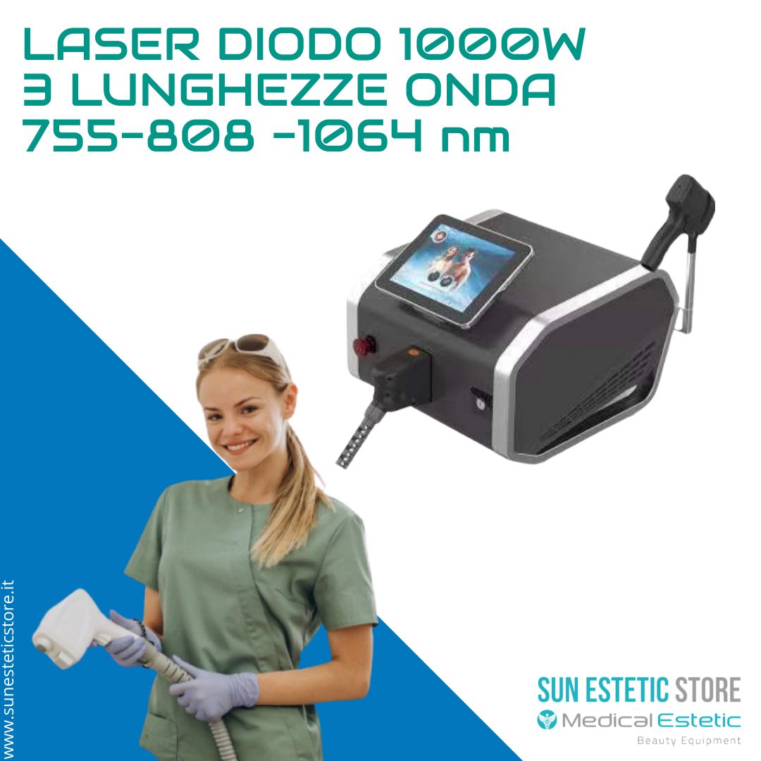 Laser à diode portable 755-808-1064 nm 800W