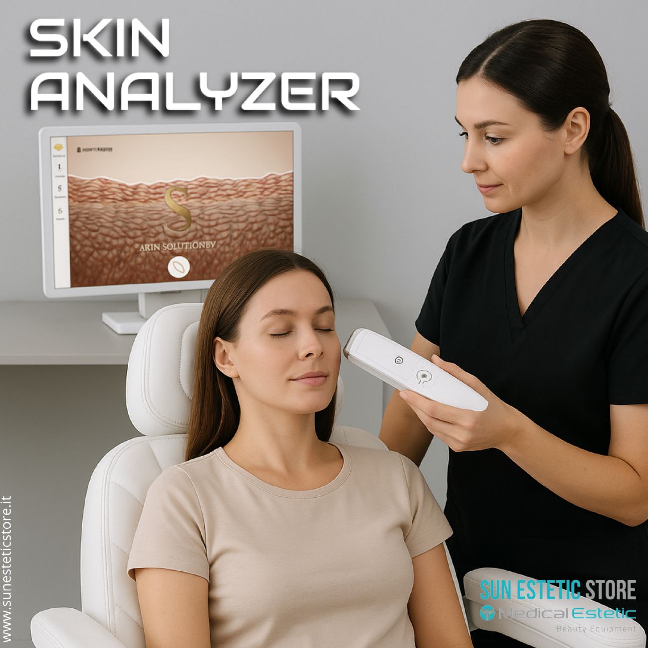 Skin analyzer apparecchiatura per analisi della pelle