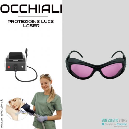 OCCHIALI protezione Laser 808 nm