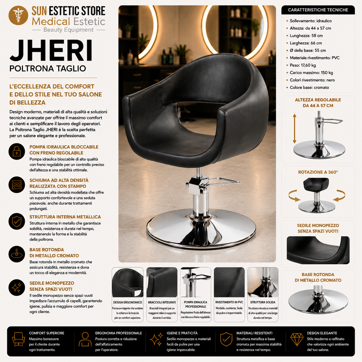JHERI Poltrona taglio