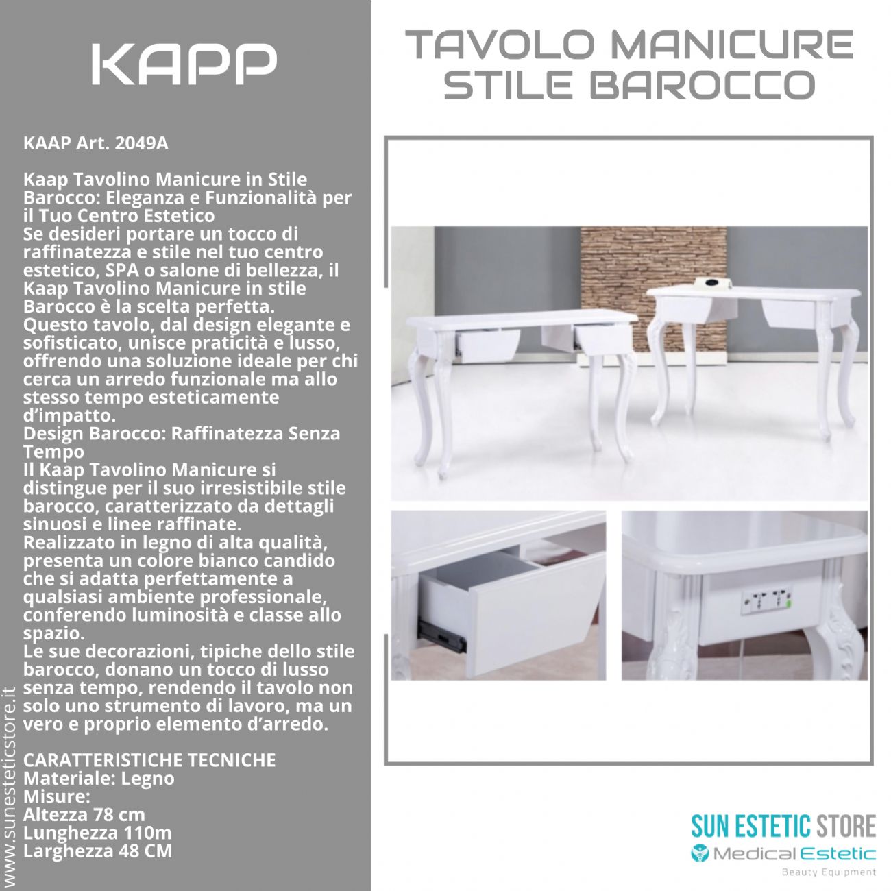 KAPP Tavolino manicure