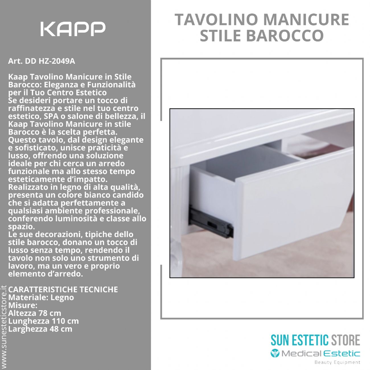 KAPP Tavolino manicure