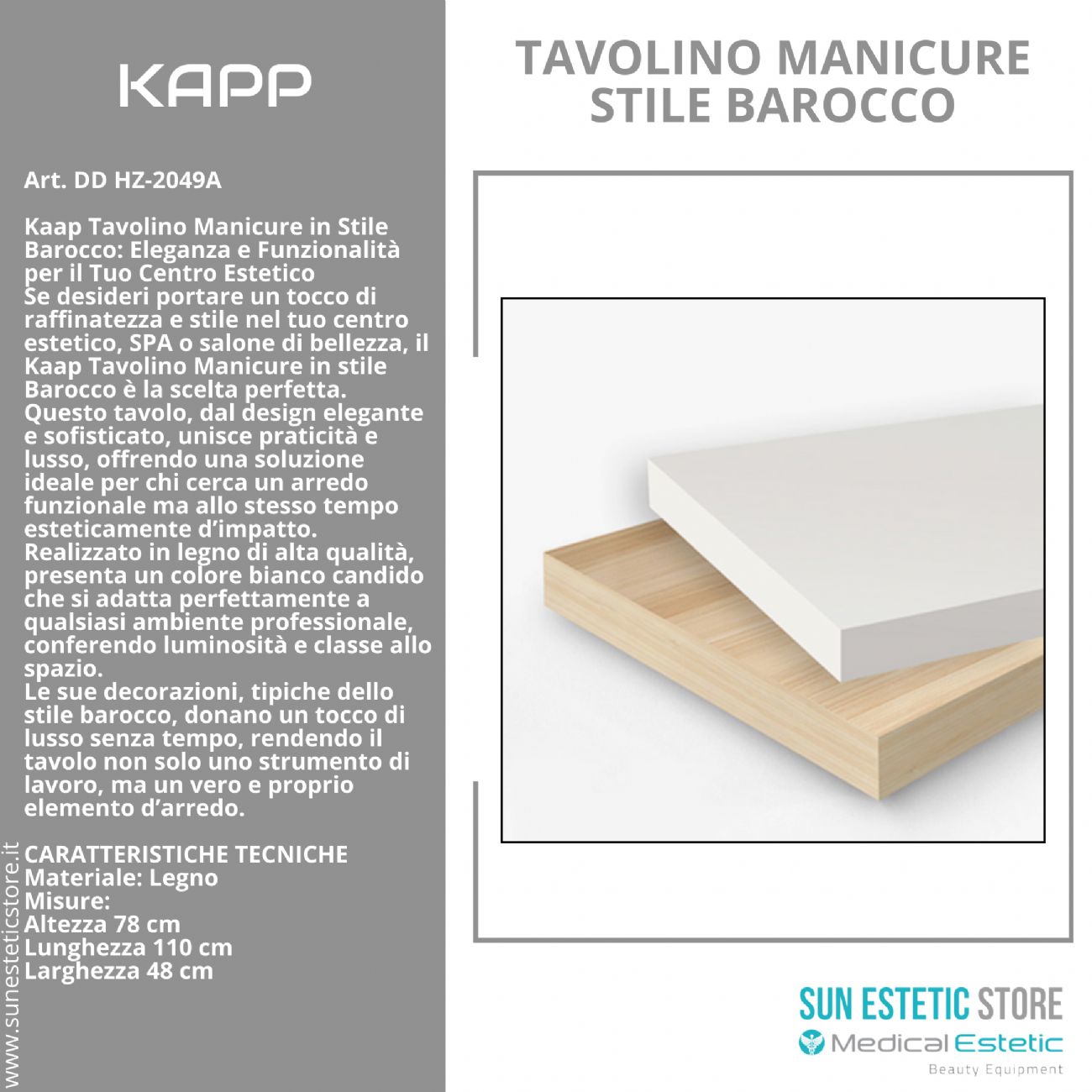 KAPP Tavolino manicure