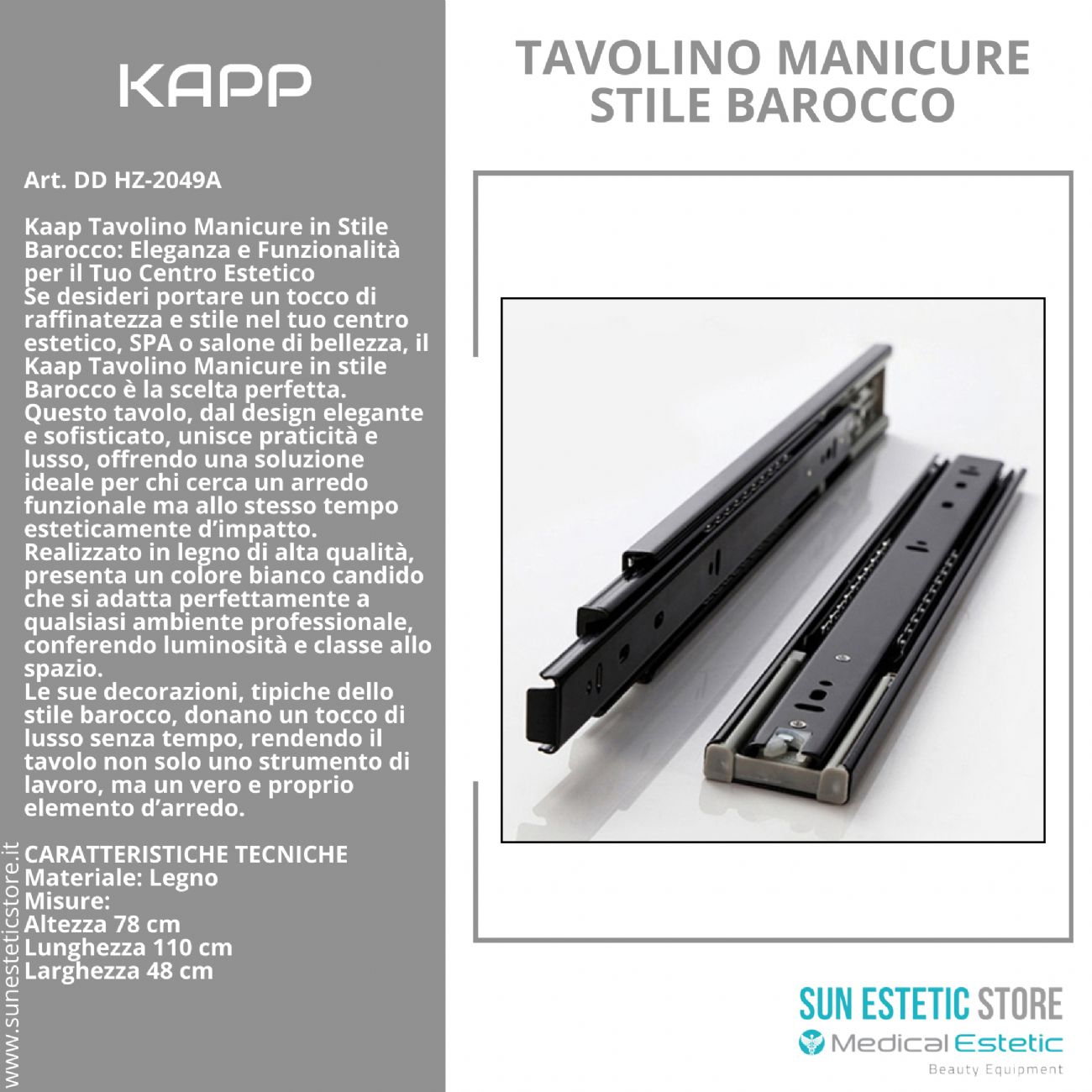 KAPP Tavolino manicure