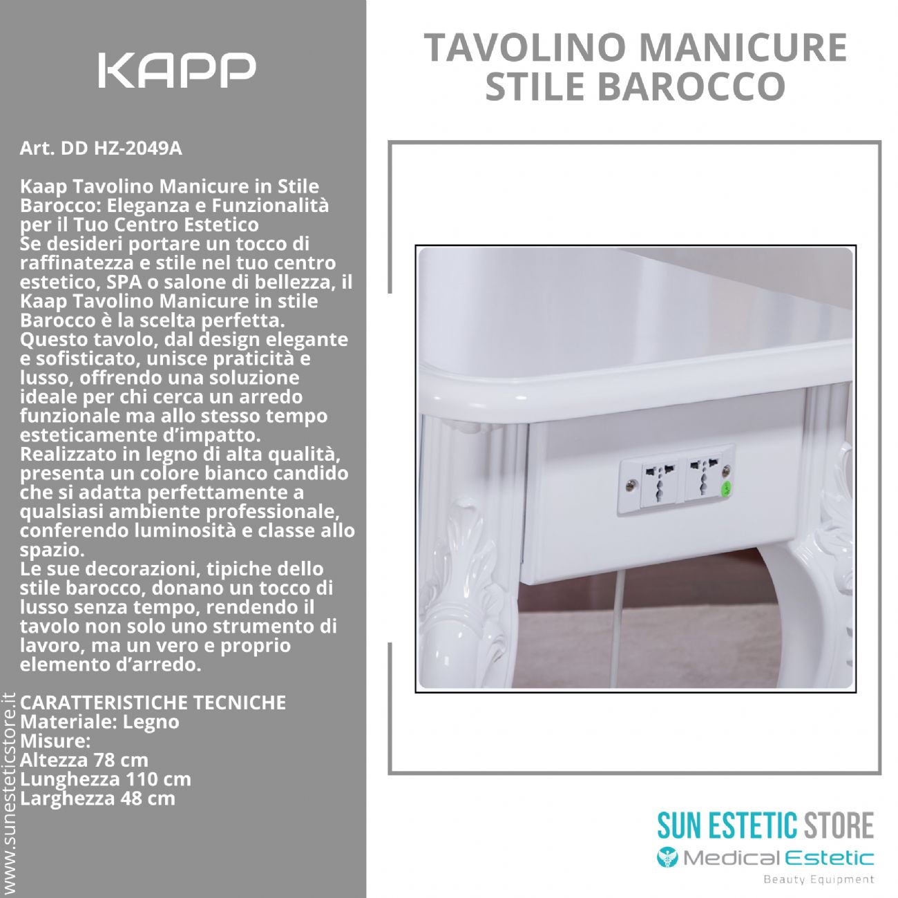 KAPP Tavolino manicure