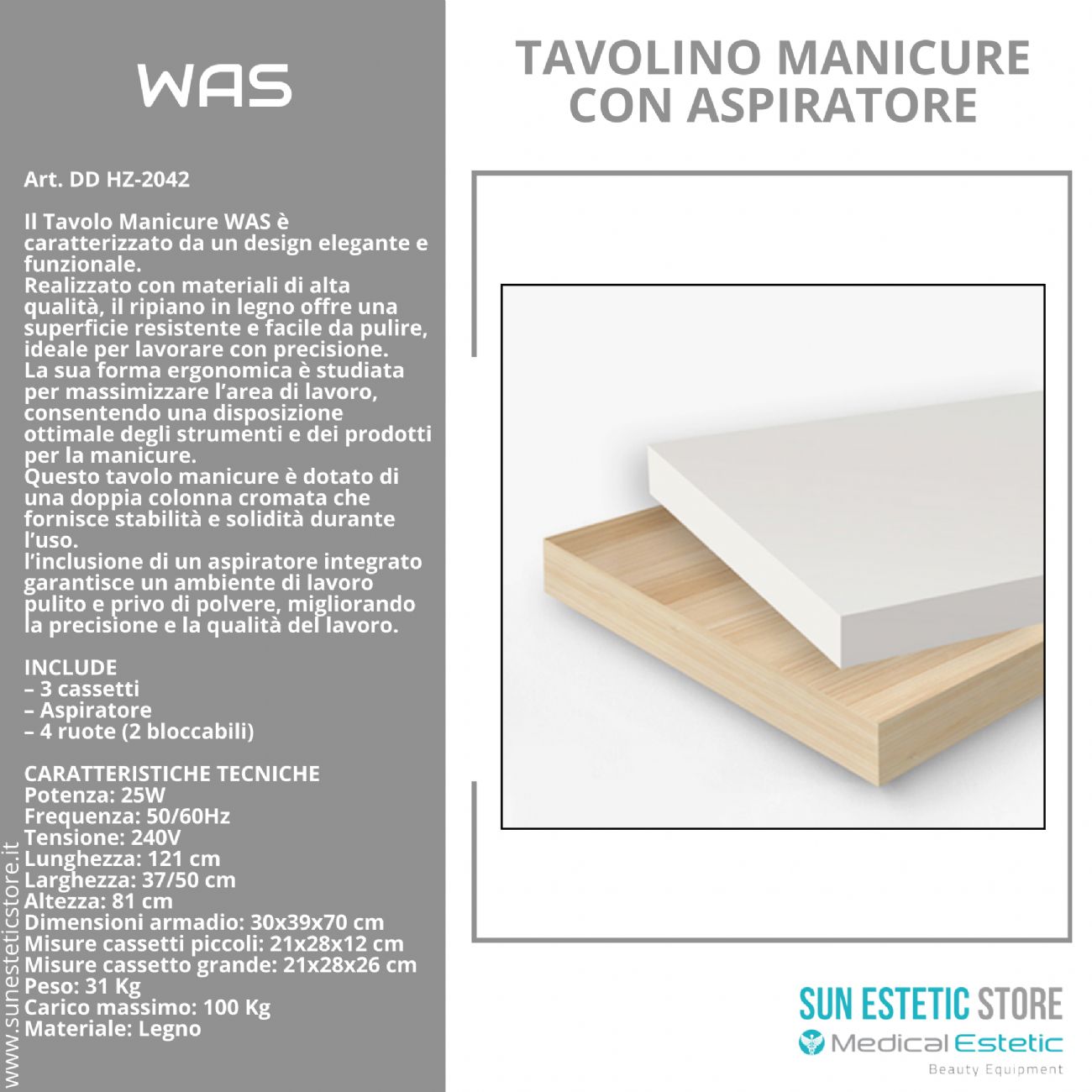 WAS Tavolino manicure nails