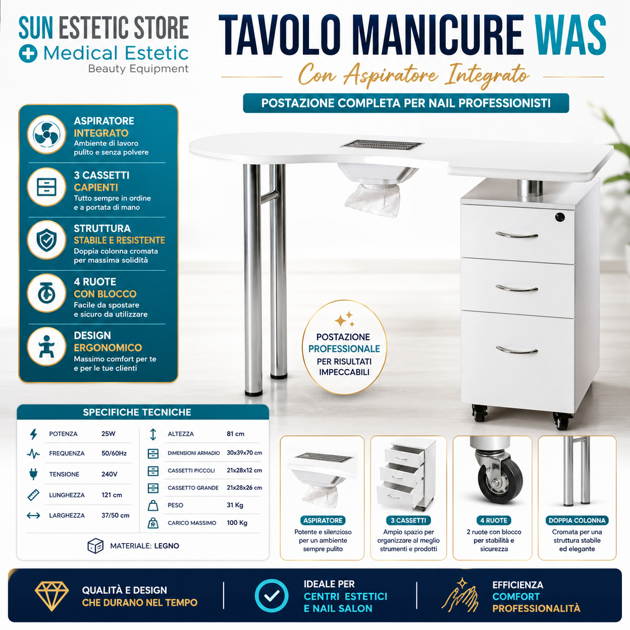 WAS Tavolino manicure nails