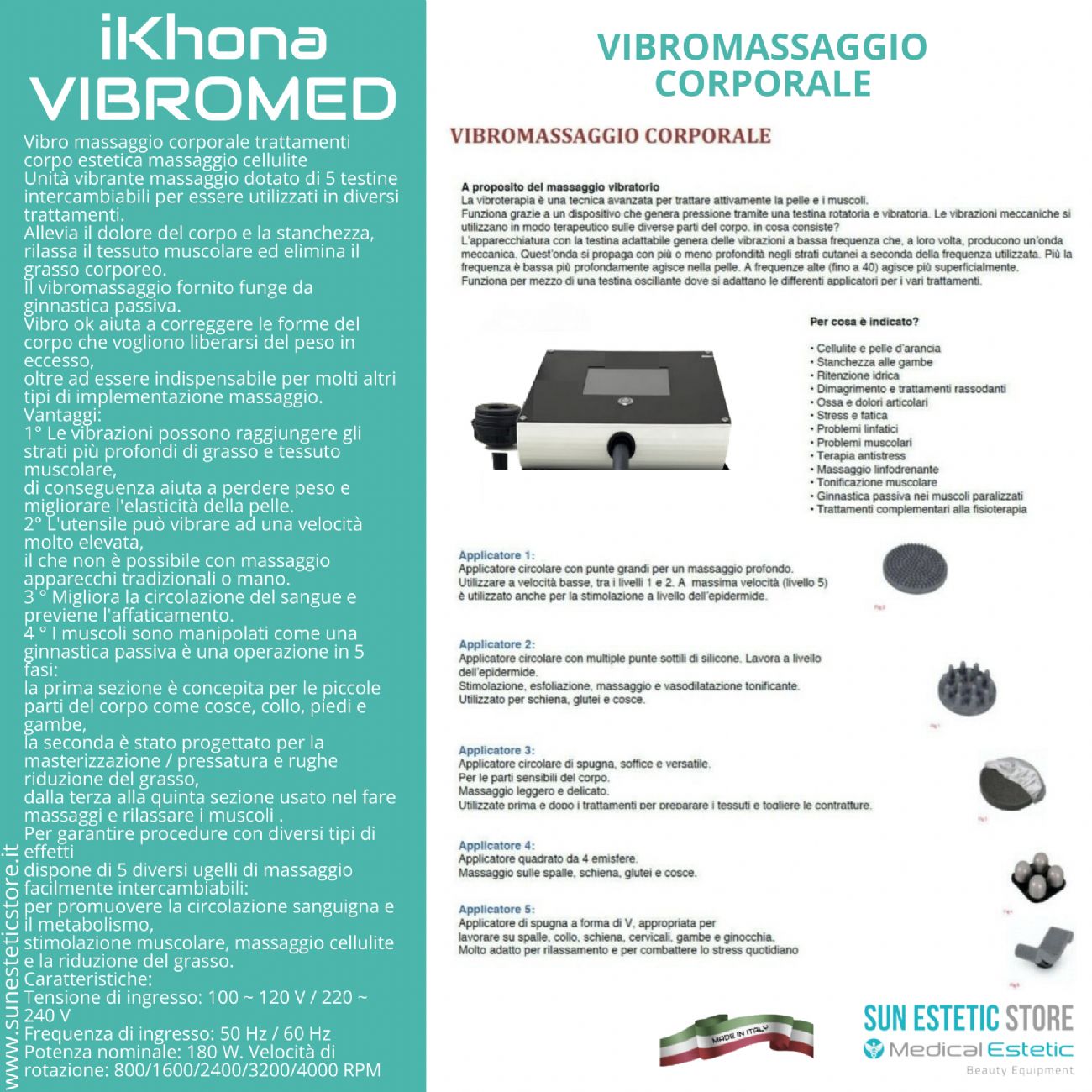 iKhona Vibromed Vibro massaggio corporale