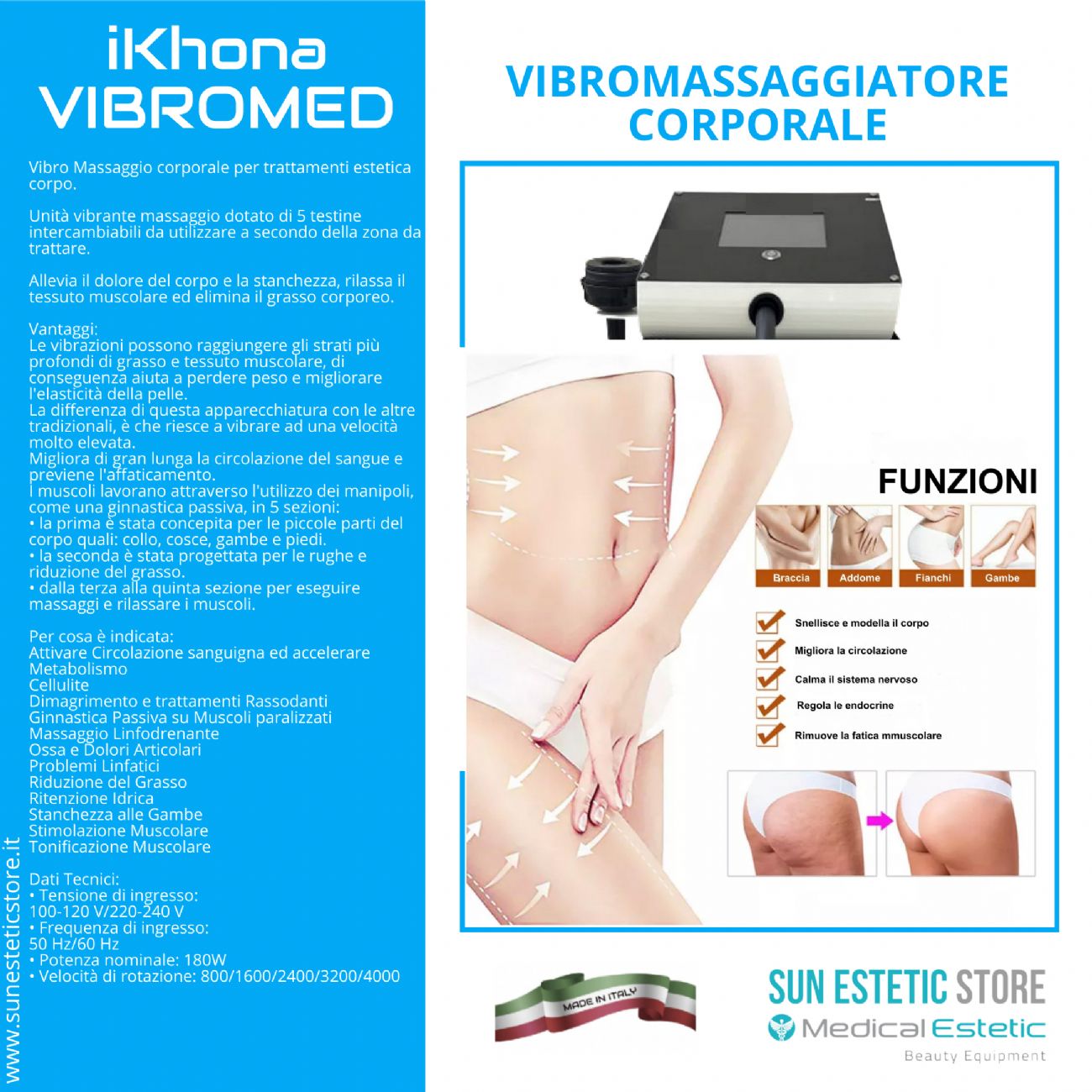 iKhona Vibromed Vibro massaggio corporale