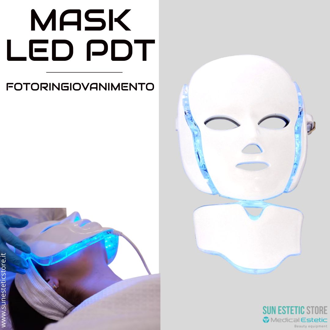 Maschera Led<br />fotoringiovanimento + corrente galvanica