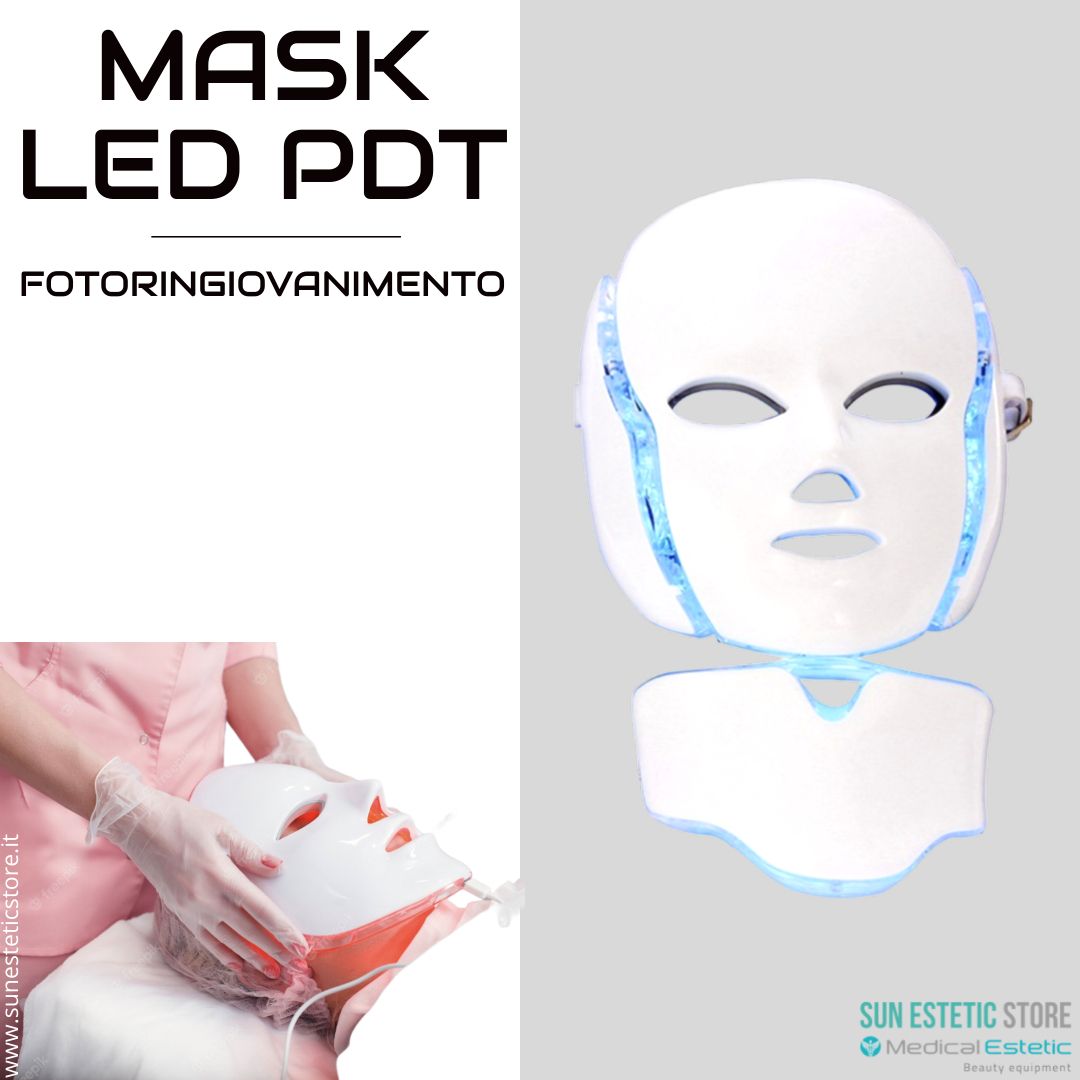 Maschera Led<br />fotoringiovanimento + corrente galvanica