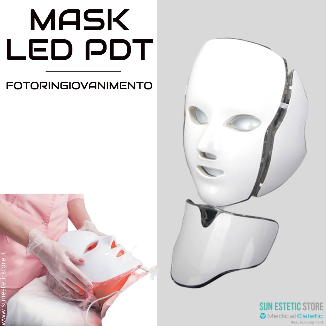 Maschera Led<br />fotoringiovanimento + corrente galvanica