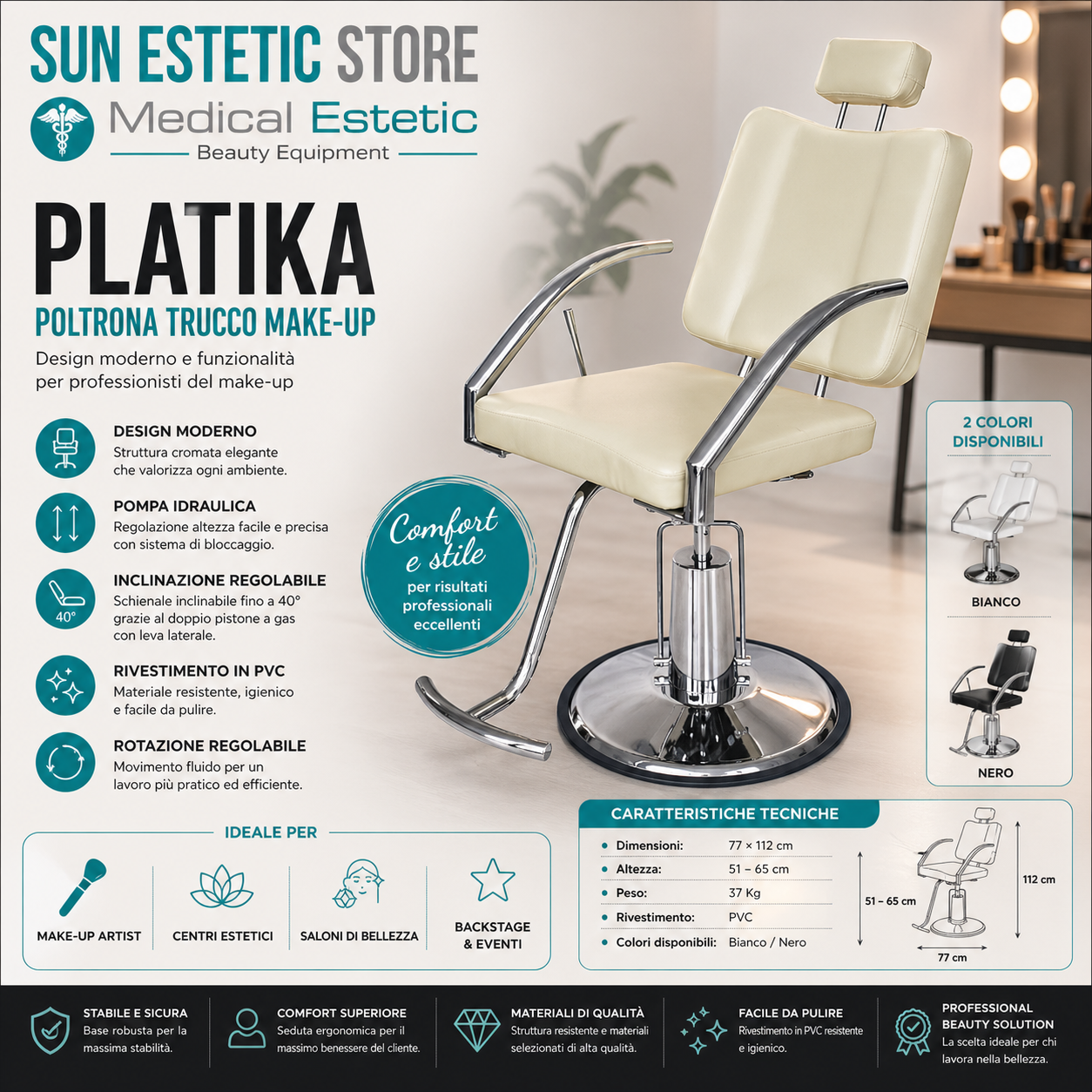 PLATIKA<br />poltrona trucco