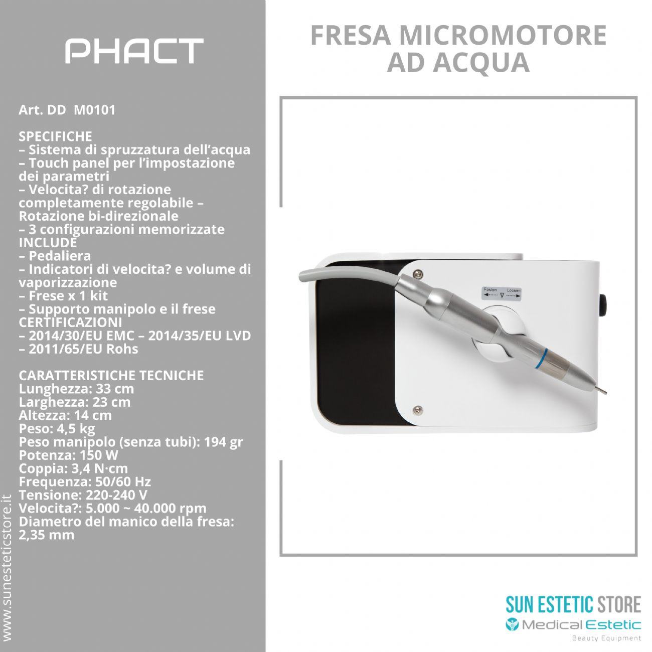 Phact micromotore ad acqua