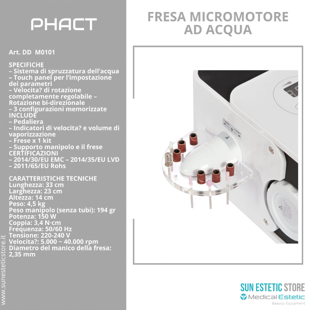 Phact micromotore ad acqua