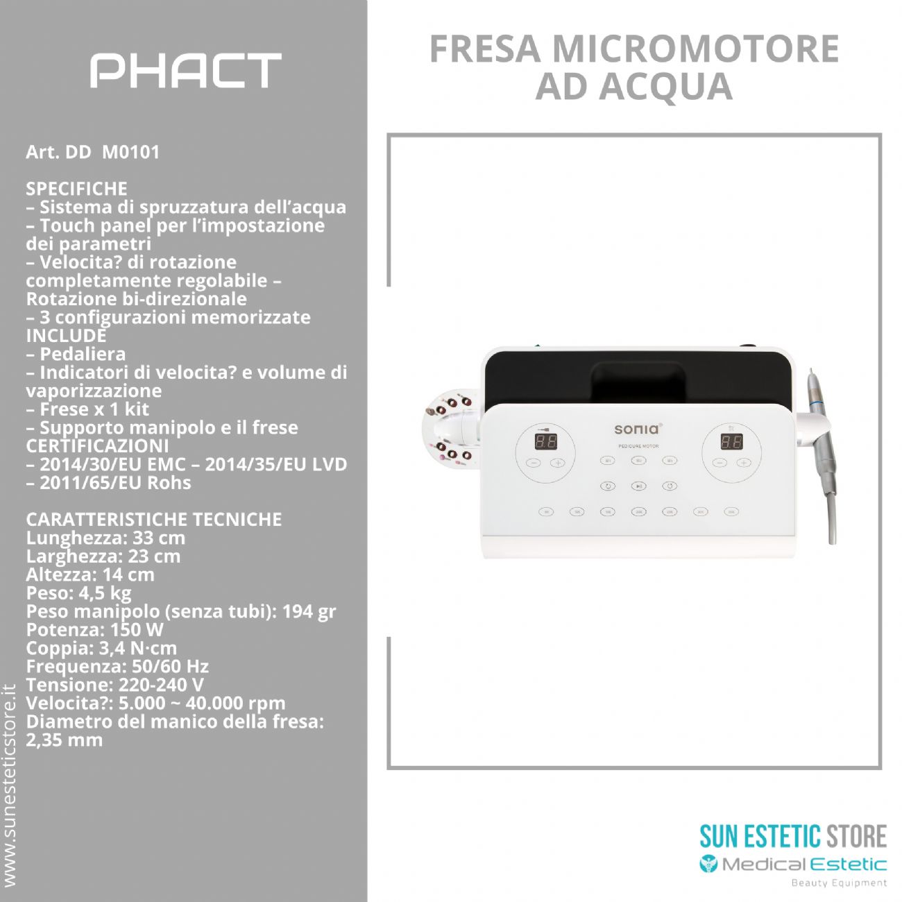 Phact micromotore ad acqua