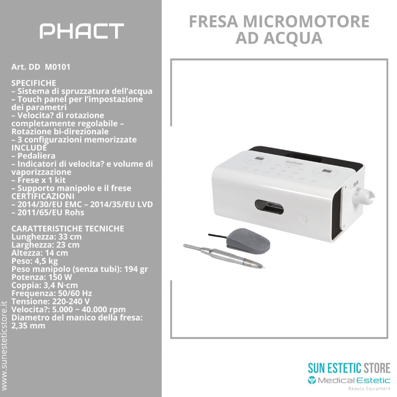 Phact micromotore ad acqua