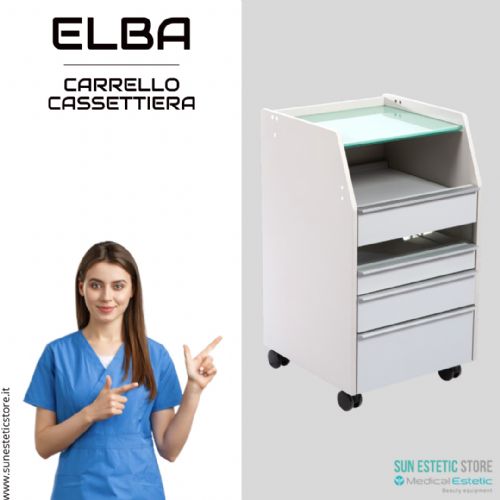 ELBA Carrello pedicure con luce UV