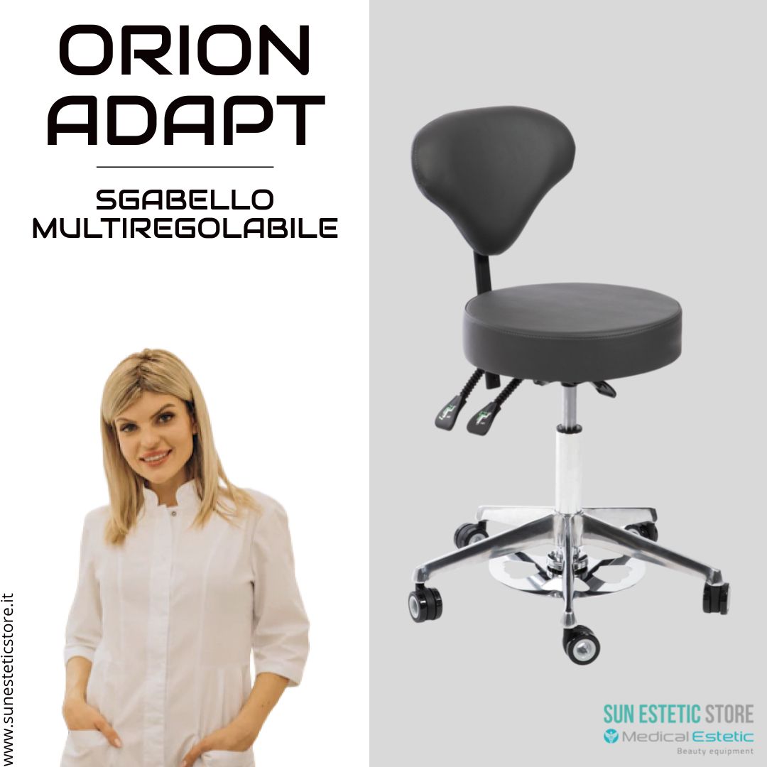 Orion Adapt sgabello multiregolabile con schienale