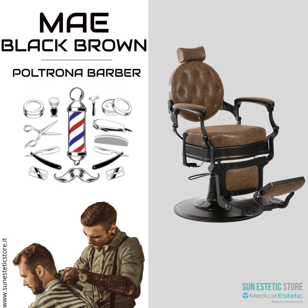 MAE BLACK BROWN Poltrona Barber