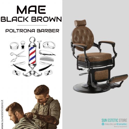 MAE BLACK BROWN Poltrona Barber