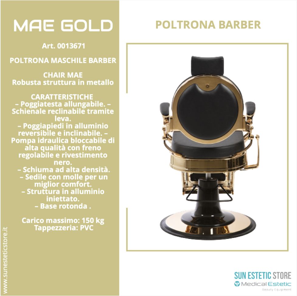 MAE GOLD Poltrona Barber