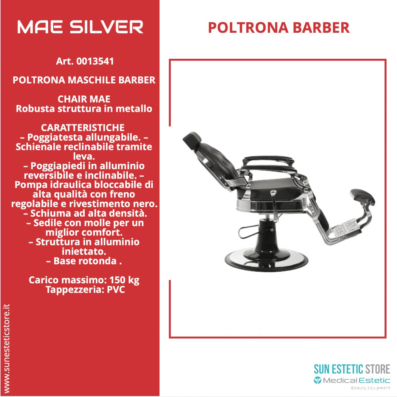 MAE SILVER Poltrona Barner