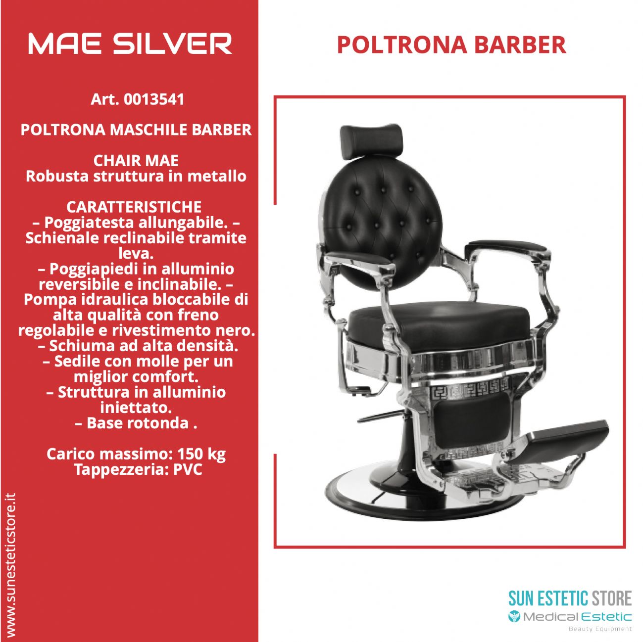 MAE SILVER Poltrona Barner