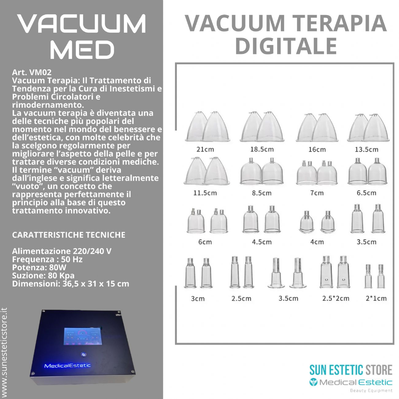 iKhona Vacuum Med vacuum terapia coppettazione