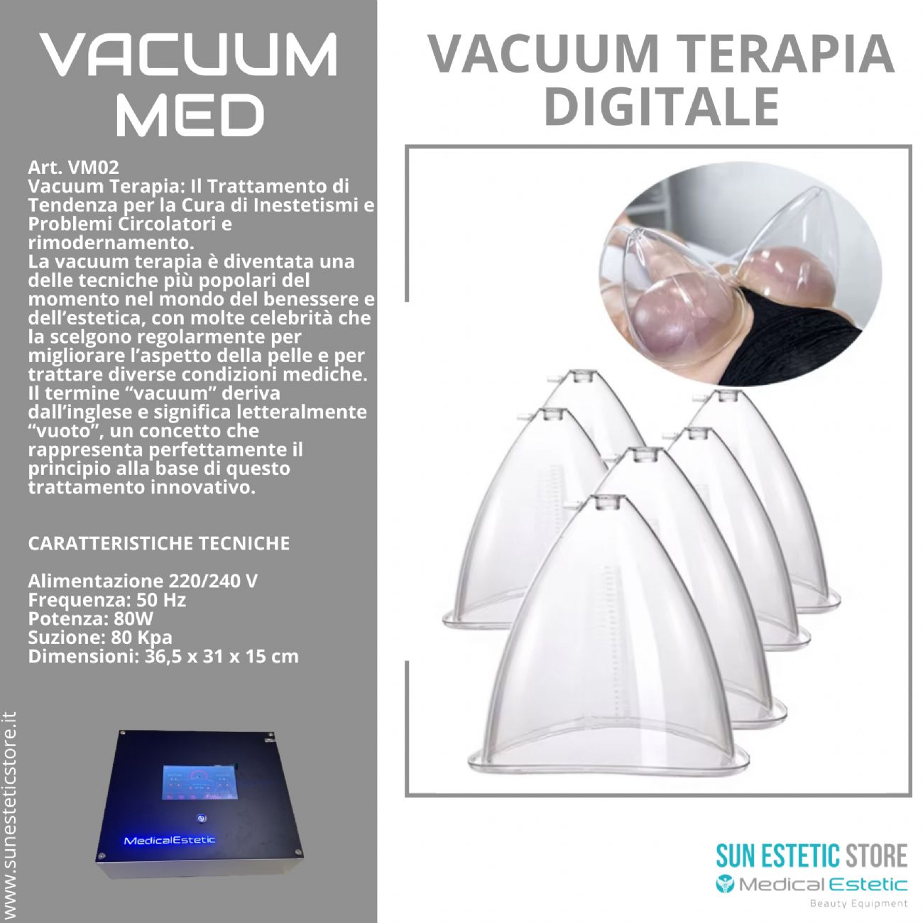 Vacuum Med vacuum terapia coppettazione