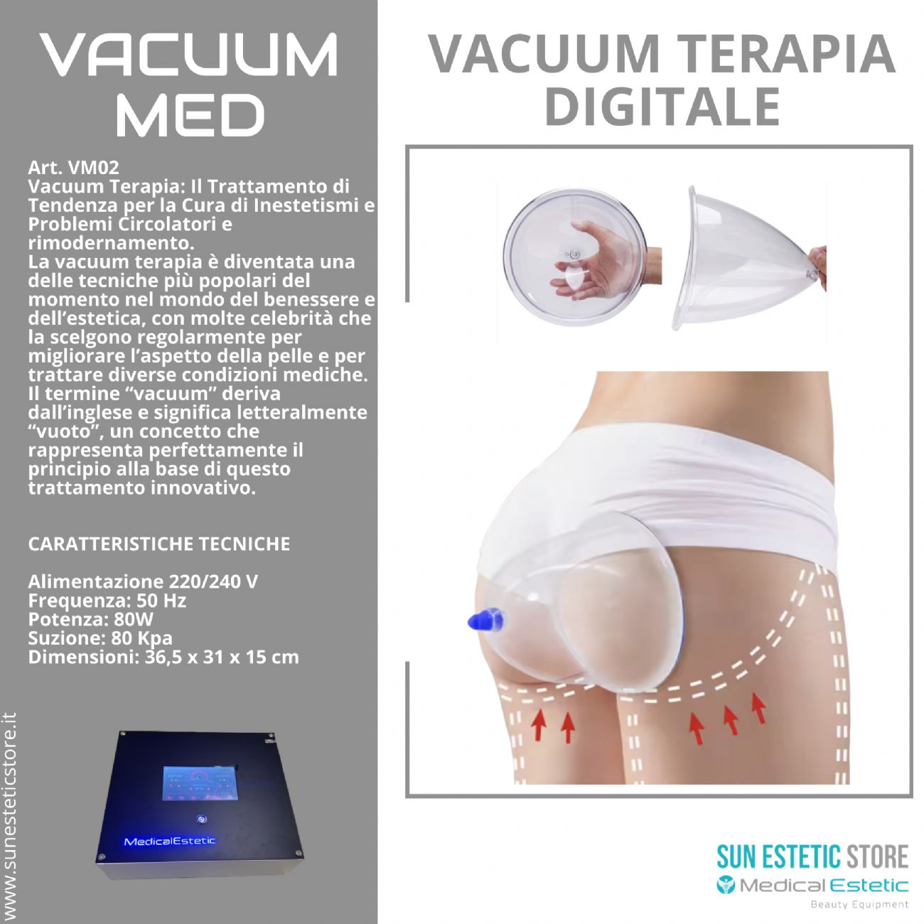 iKhona Vacuum Med vacuum terapia coppettazione